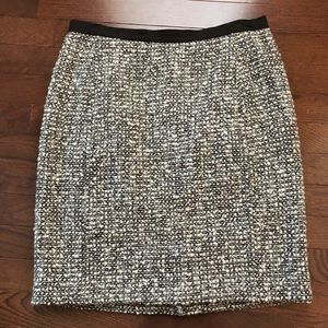 Talbots Size 4 Brown Tweed Skirt